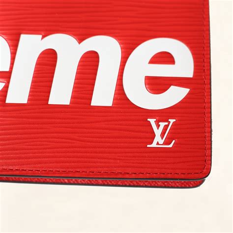 lv supreme wallet red|louis vuitton wallet supreme.